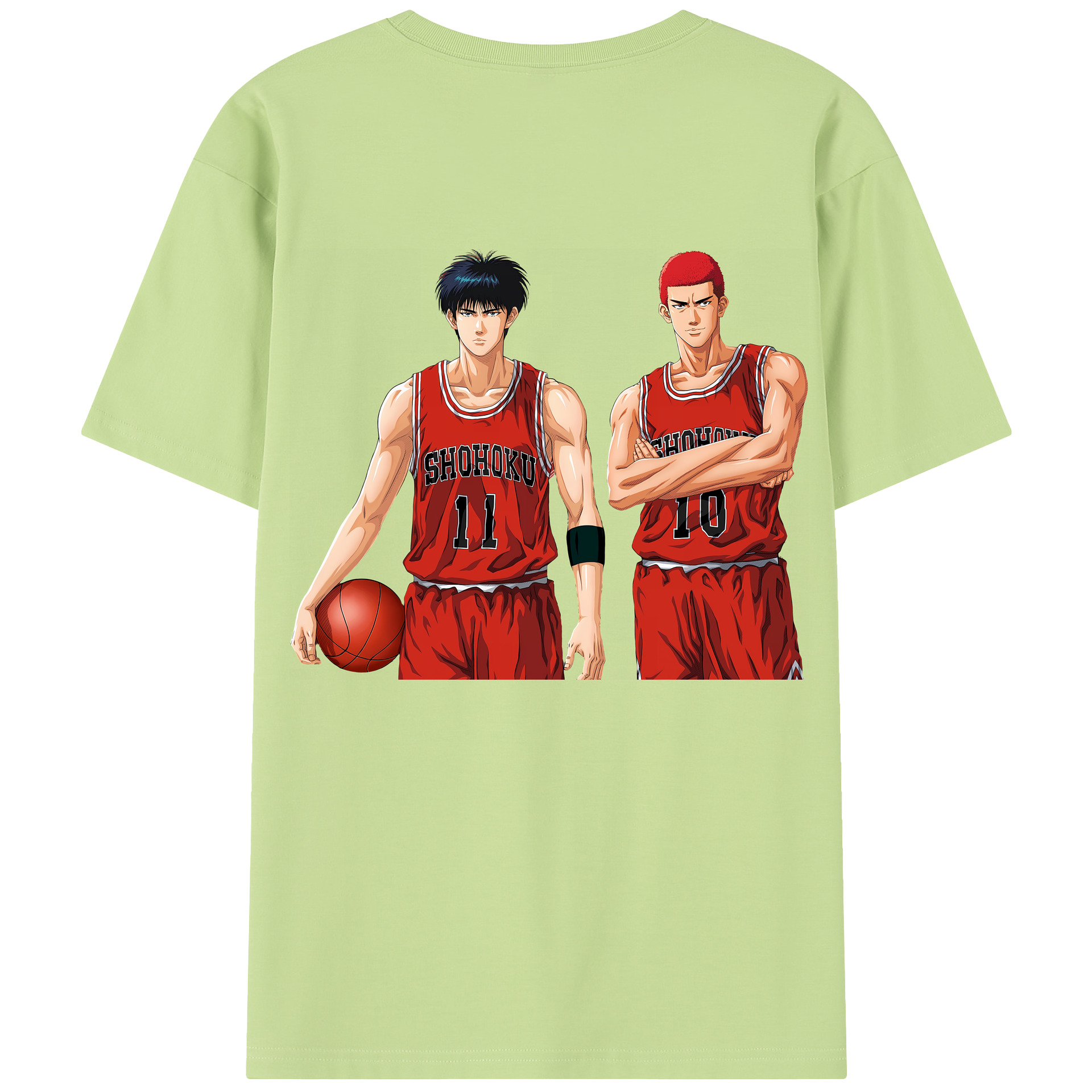SLAM DUNK／スラムダンク 綿100％半袖Tシャツ（背面プリント）